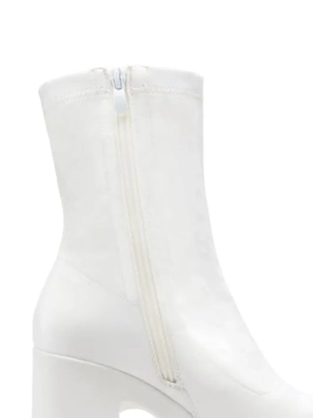 Platform Gogo Ankle Boots Chunky Block Heel Square Toe Booties